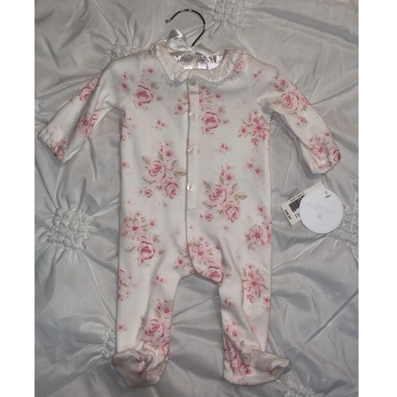 Edgehill Collection NWT Floral Footed Coverall - Picture 1 of 2